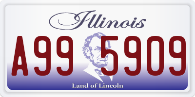 IL license plate A995909
