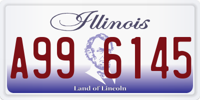 IL license plate A996145