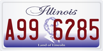 IL license plate A996285