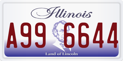 IL license plate A996644