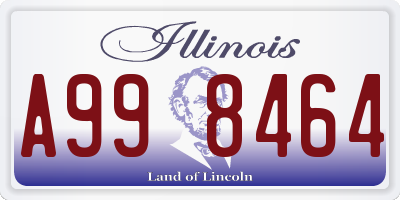 IL license plate A998464