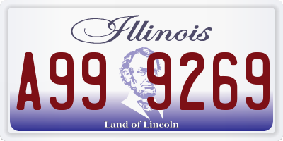 IL license plate A999269