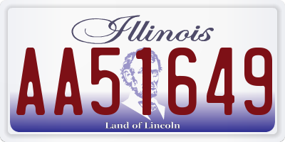 IL license plate AA51649