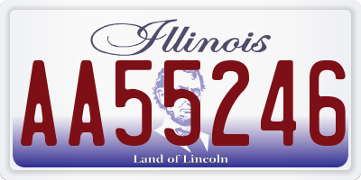 IL license plate AA55246