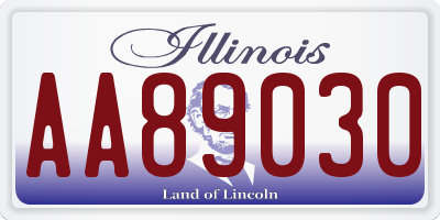 IL license plate AA89030