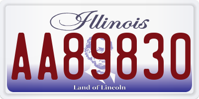 IL license plate AA89830