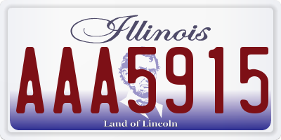 IL license plate AAA5915