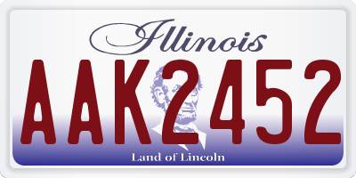 IL license plate AAK2452