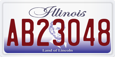 IL license plate AB23048