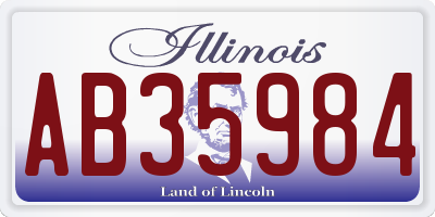 IL license plate AB35984