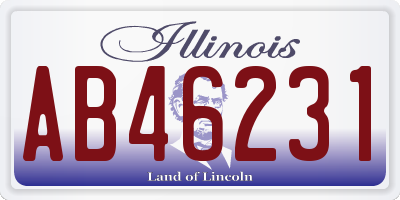 IL license plate AB46231