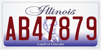 IL license plate AB47879