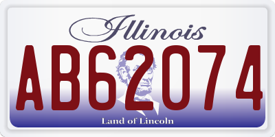 IL license plate AB62074