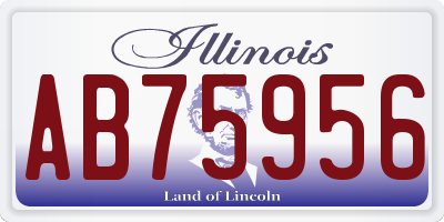 IL license plate AB75956