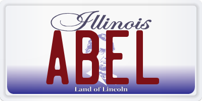 IL license plate ABEL