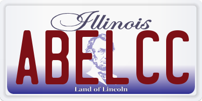 IL license plate ABELCC