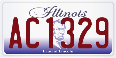 IL license plate AC1329