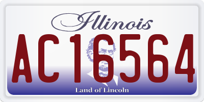 IL license plate AC16564