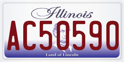 IL license plate AC50590