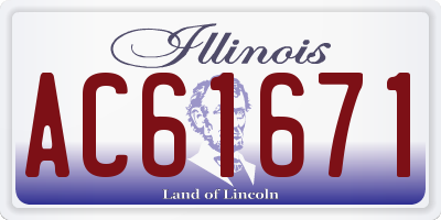 IL license plate AC61671