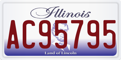 IL license plate AC95795