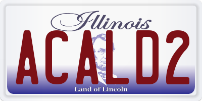 IL license plate ACALD2