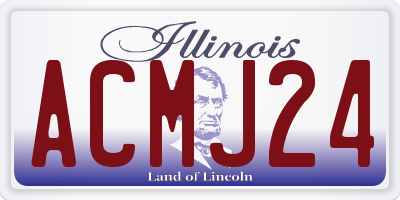 IL license plate ACMJ24