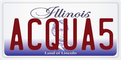 IL license plate ACQUA5