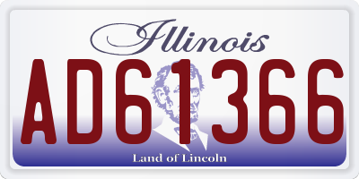 IL license plate AD61366