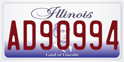 IL license plate AD90994