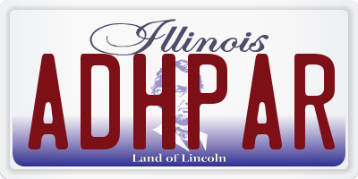 IL license plate ADHPAR