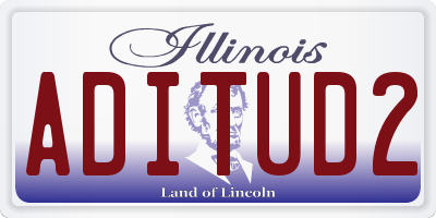 IL license plate ADITUD2