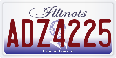 IL license plate ADZ4225