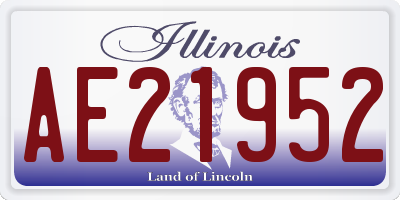 IL license plate AE21952