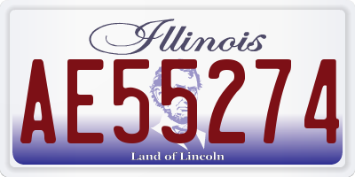 IL license plate AE55274