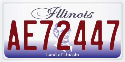 IL license plate AE72447