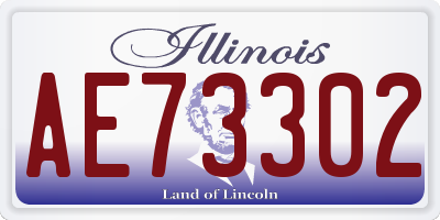 IL license plate AE73302