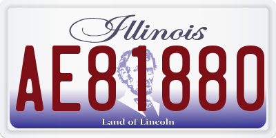 IL license plate AE81880