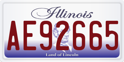 IL license plate AE92665