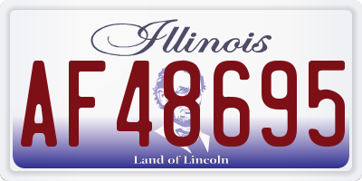 IL license plate AF48695