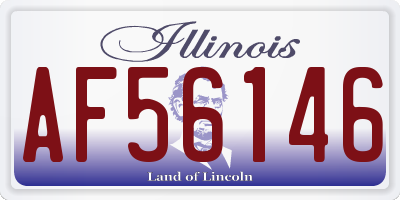 IL license plate AF56146