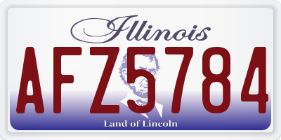 IL license plate AFZ5784