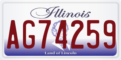 IL license plate AG74259