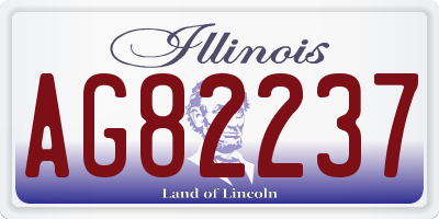 IL license plate AG82237