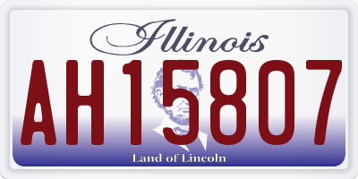 IL license plate AH15807