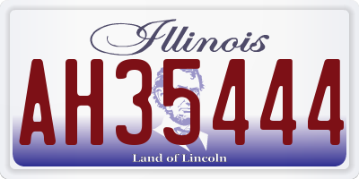 IL license plate AH35444