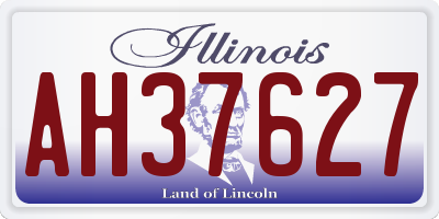 IL license plate AH37627