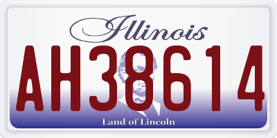 IL license plate AH38614