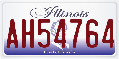 IL license plate AH54764