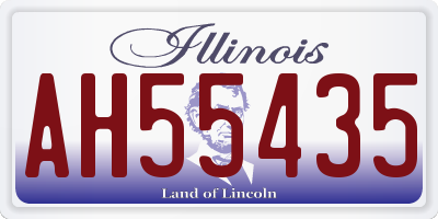 IL license plate AH55435